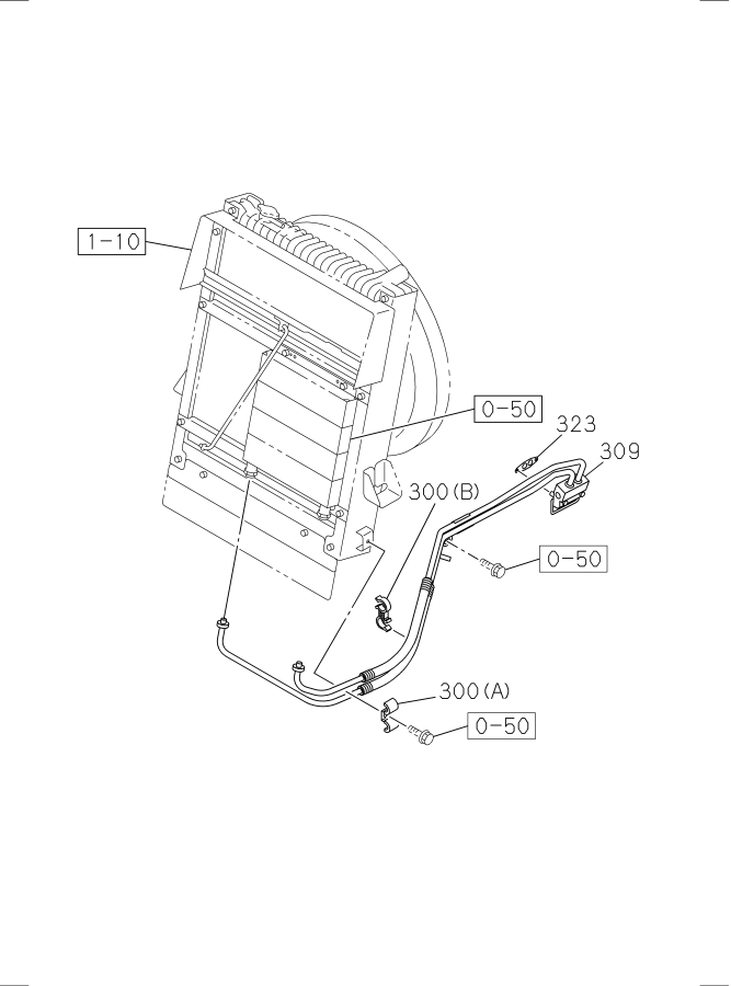 Diagram OIL AND VACUUM PIPING; ENGINE for your 2015 Isuzu NQR   