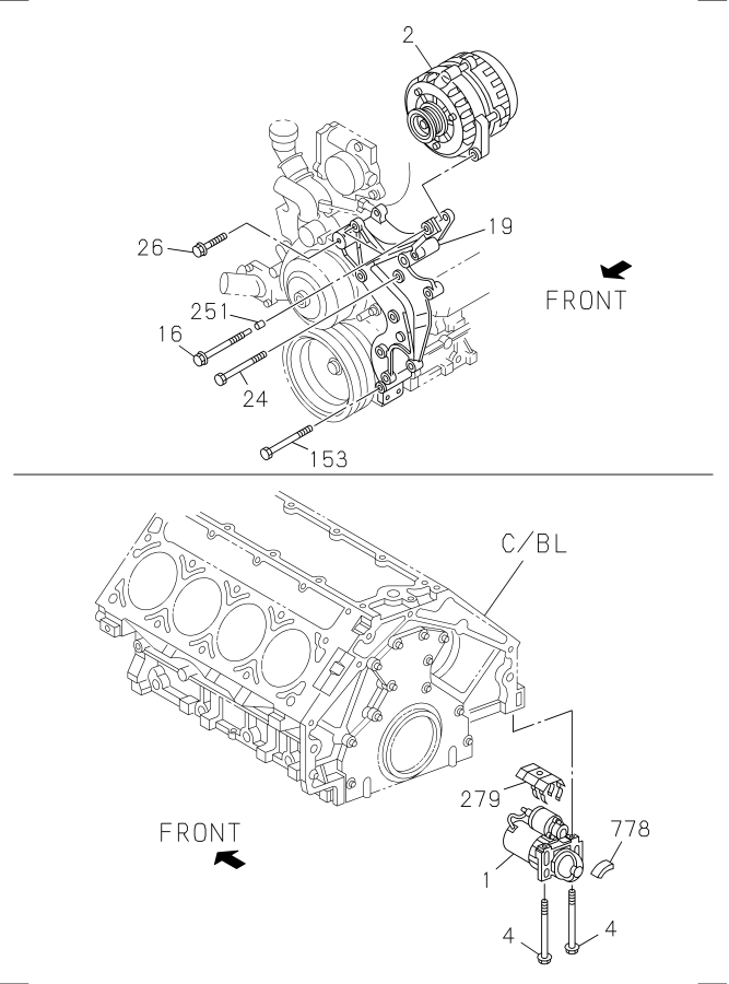 Diagram ENGINE ELECTRICAL CONTROL PARTS for your Isuzu NPR  