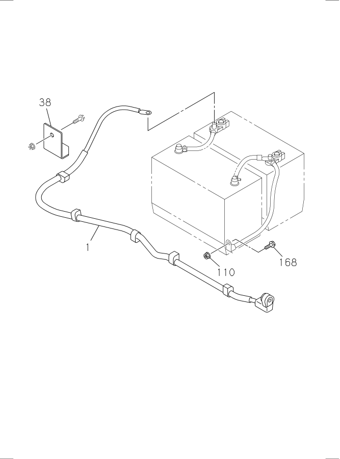 Diagram BATTERY AND ENGINE ELECTRICAL PARTS PIO for your 2005 Isuzu NQR   