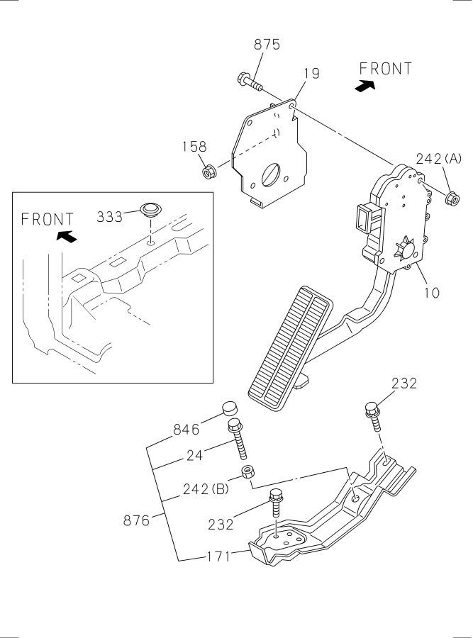 Diagram ACCELERATOR PEDAL AND CONTROL for your 2019 Isuzu NPR   