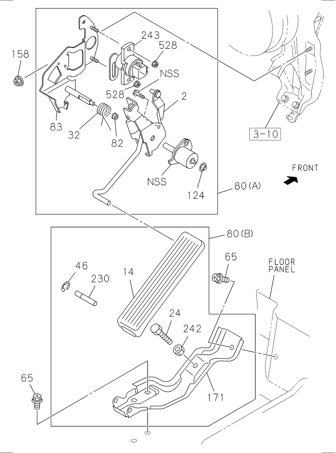 Diagram ACCELERATOR PEDAL AND CONTROL for your 2017 Isuzu NPR   