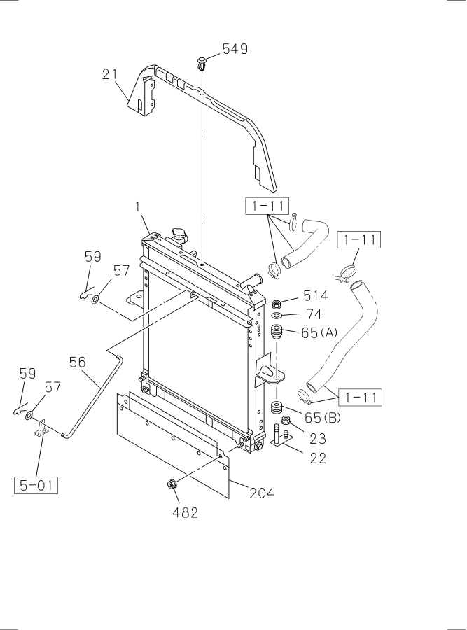 Diagram RADIATOR for your 2014 Isuzu NRR   