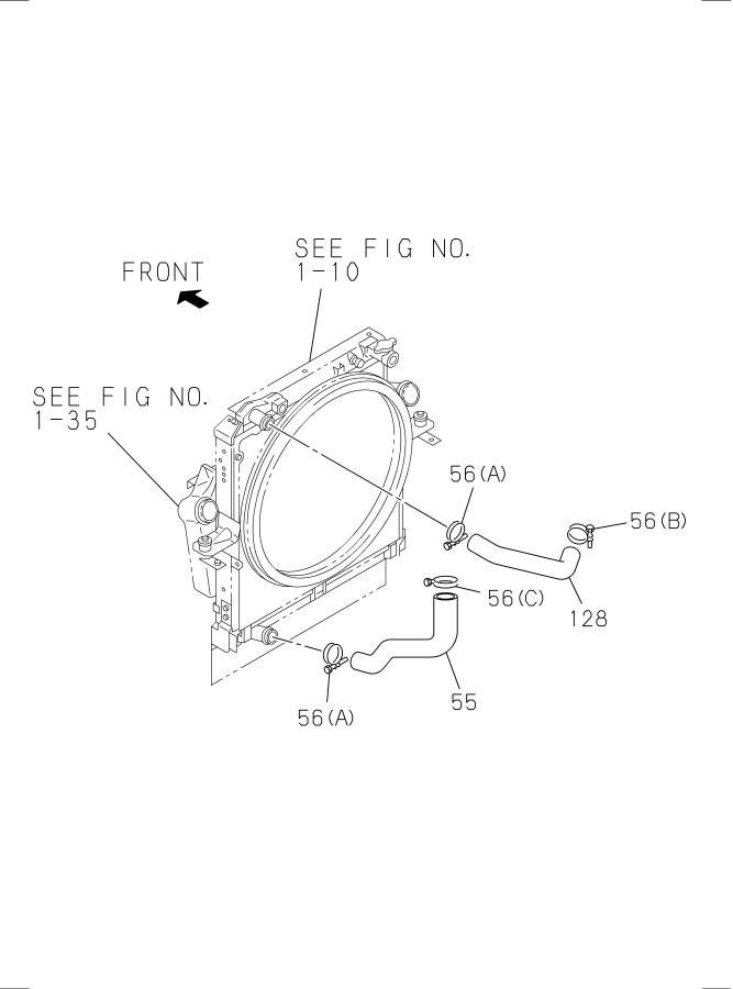 Diagram RADIATOR HOSE AND SUB TANK for your 2008 Isuzu NPR-HD   