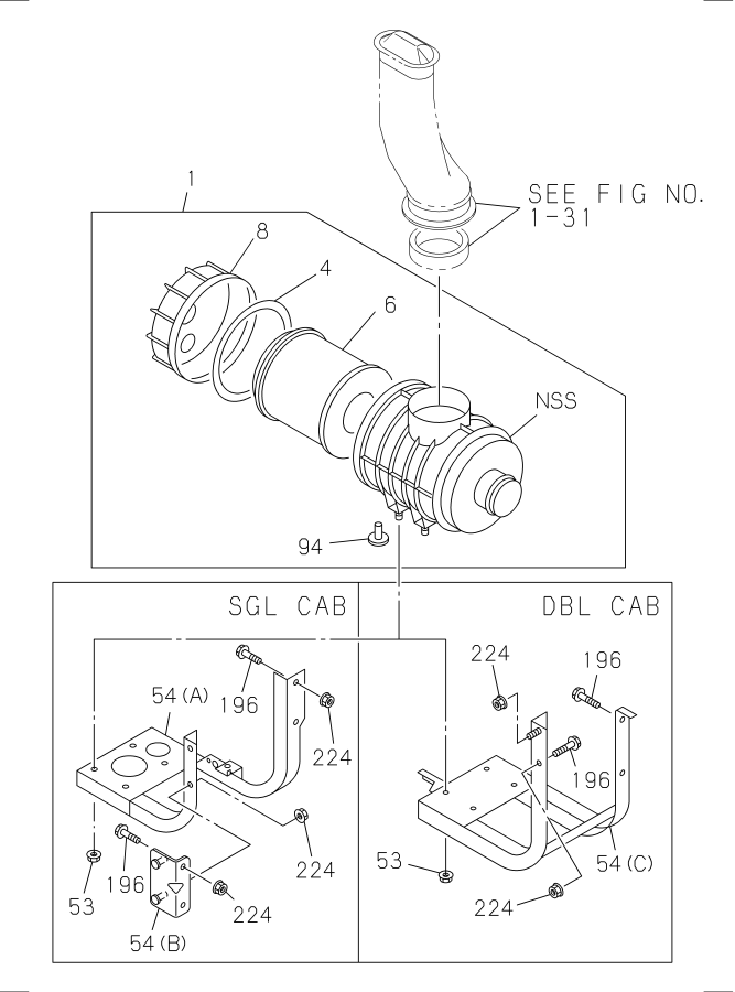 Diagram AIR CLEANER for your 2008 Isuzu NQR   