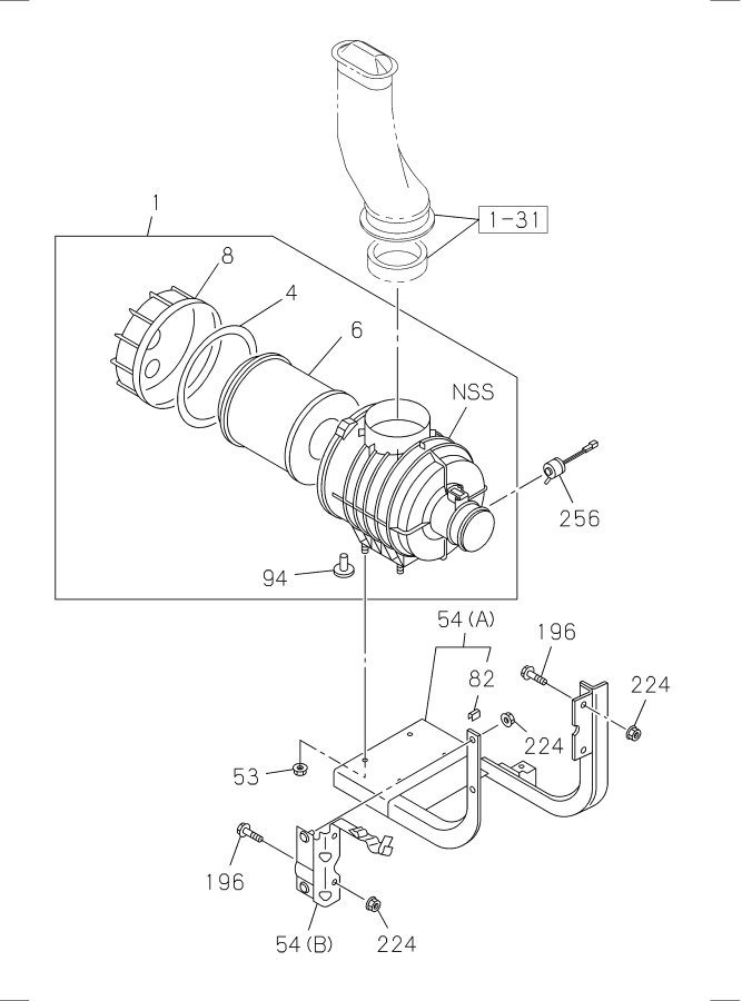 Diagram AIR CLEANER for your 2013 Isuzu NPR   