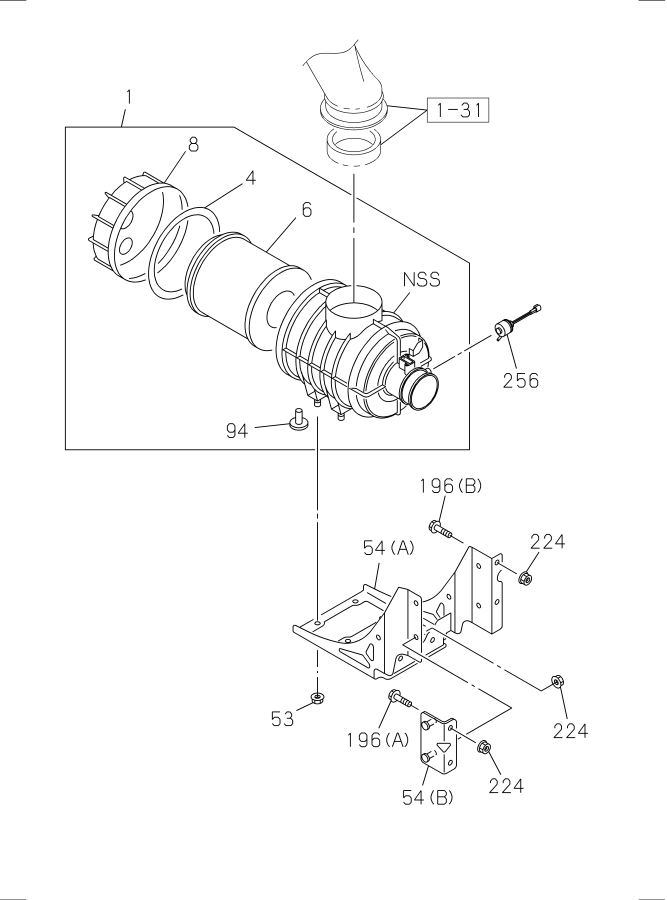 Diagram AIR CLEANER for your Isuzu