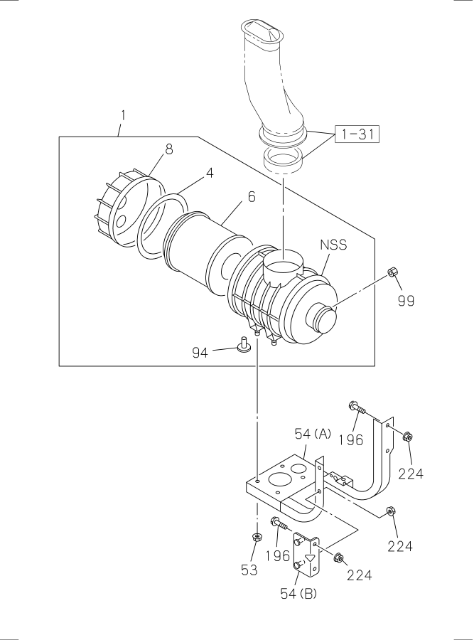 Diagram AIR CLEANER for your 2012 Isuzu NPR-HD   