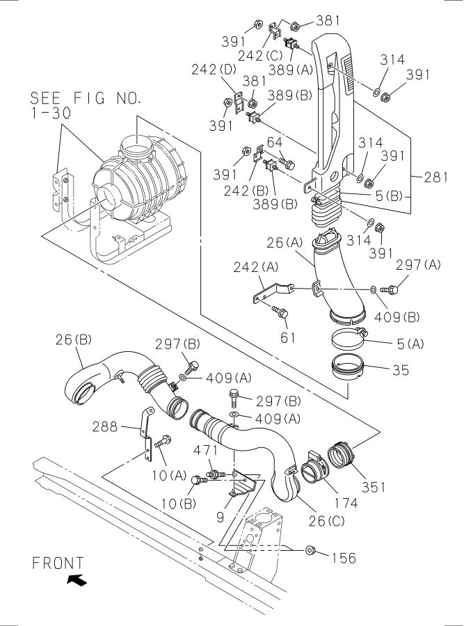 Diagram AIR DUCT for your Isuzu NPR-HD  