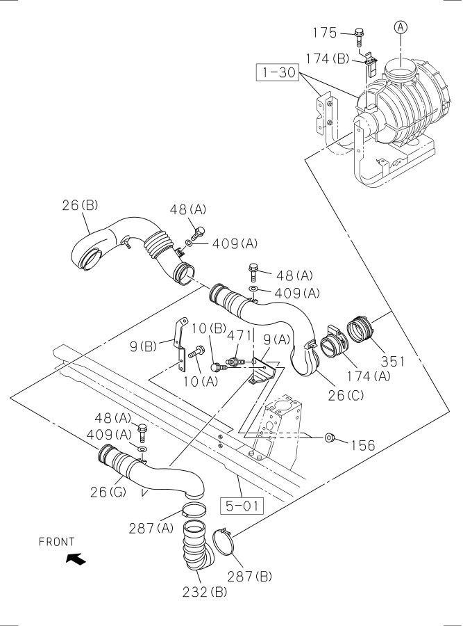 Diagram AIR DUCT for your Isuzu NPR-HD  