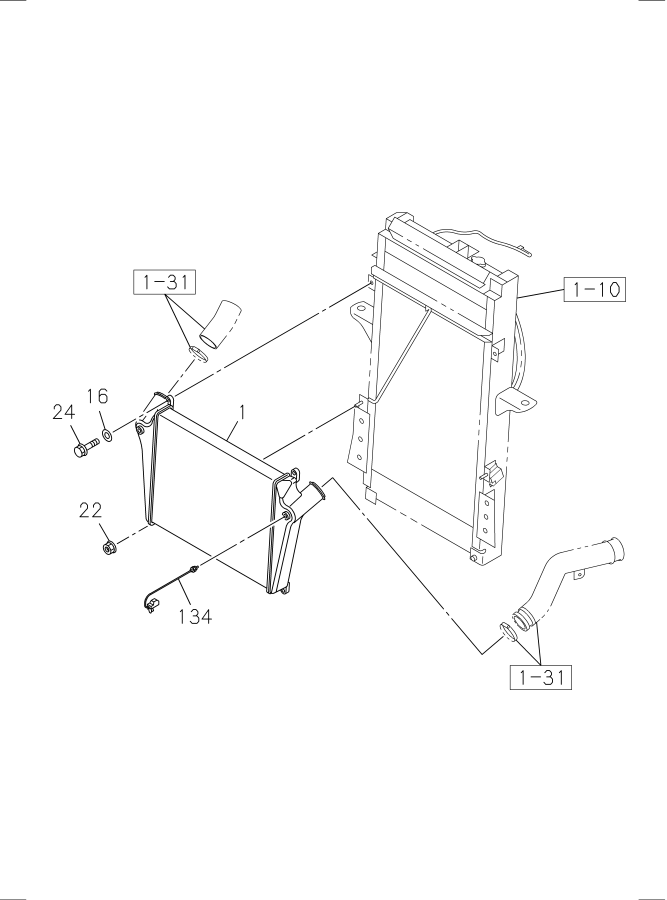 Diagram CHARGE AIR COOLER for your 2005 Isuzu NRR SINGLE CAB AND MIDDLE CHASSIS  