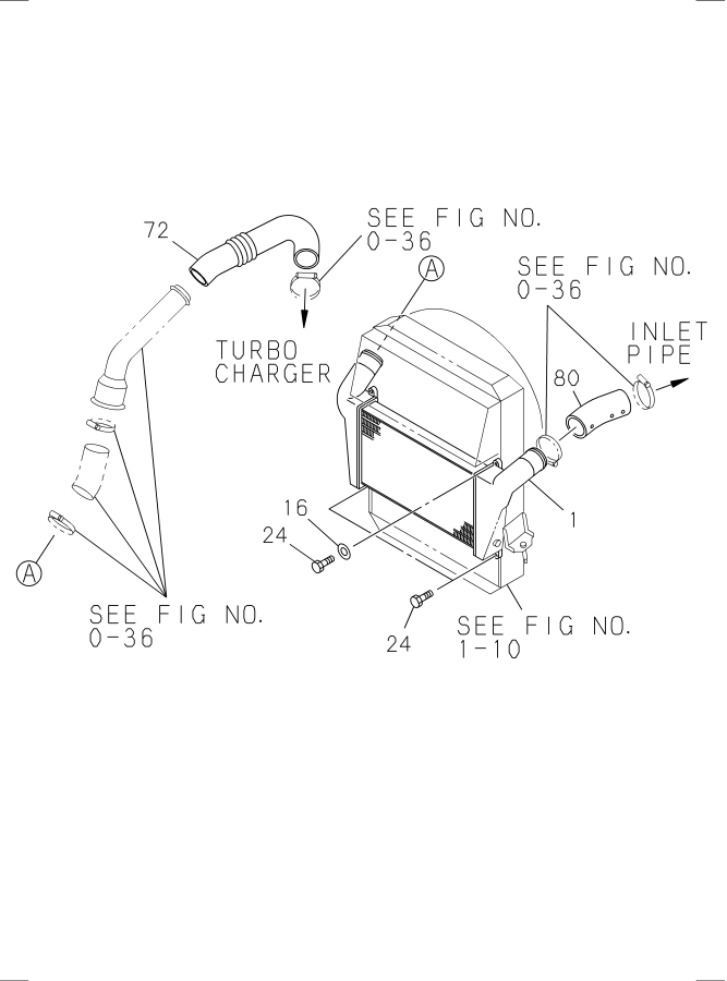 Diagram CHARGE AIR COOLER for your Isuzu