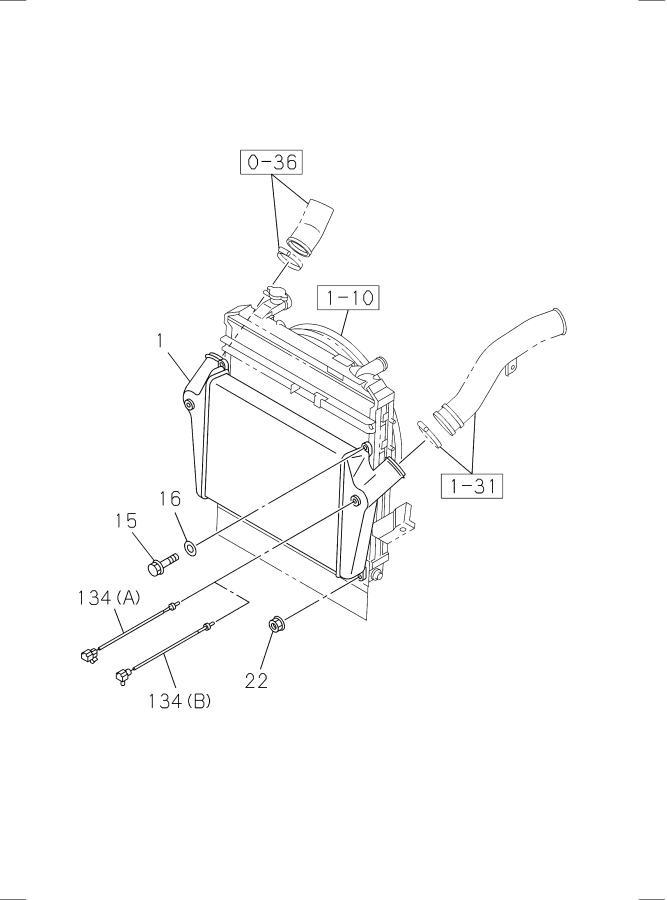 Diagram CHARGE AIR COOLER for your 2005 Isuzu NRR SINGLE CAB AND MIDDLE CHASSIS  