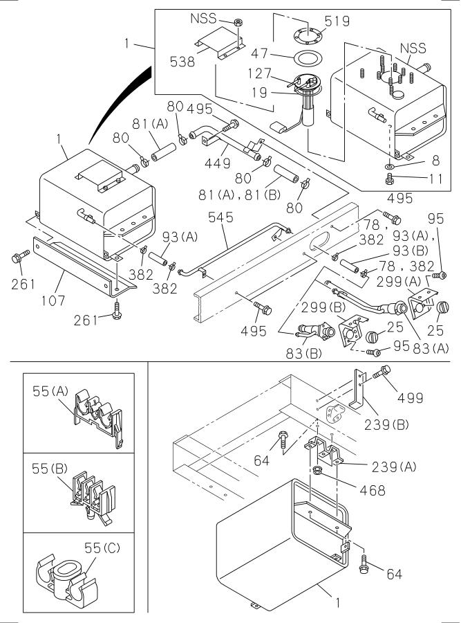 Diagram FUEL TANK for your 2004 Isuzu NQR   