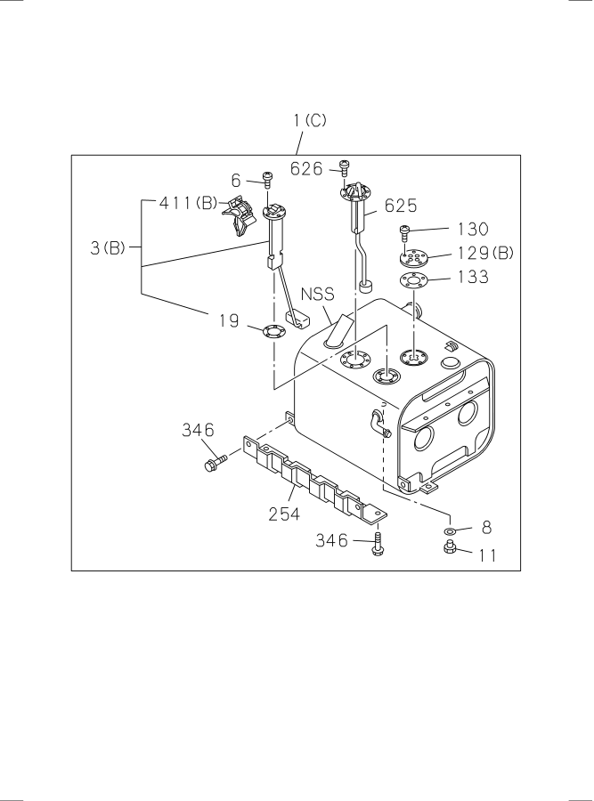 Diagram FUEL TANK for your 2022 Isuzu NPR-HD   