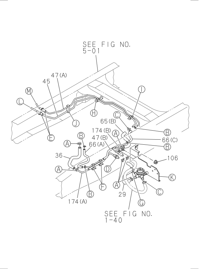 Diagram FUEL PIPING; CHASSIS for your Isuzu