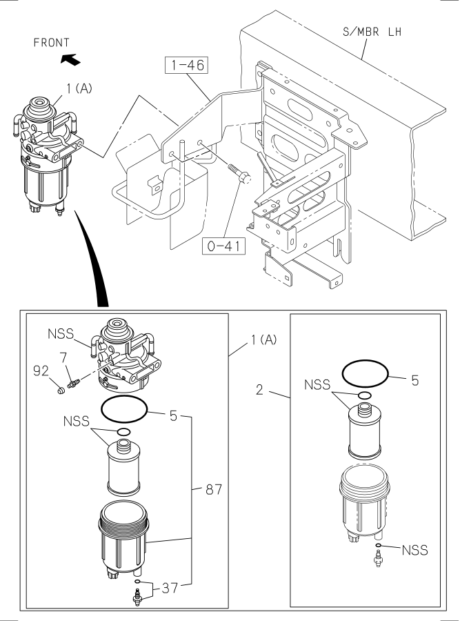 Diagram WATER SEDIMENTER; FUEL for your 2010 Isuzu NPR-HD   