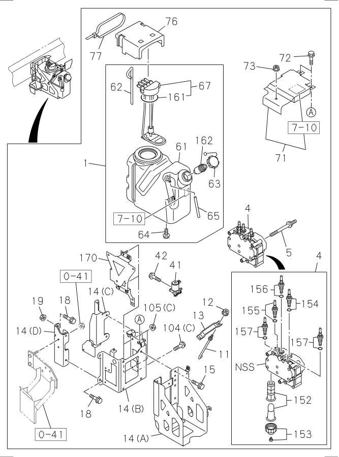 Diagram DEF TANK AND PIPING NPR for your 2009 Isuzu NRR   