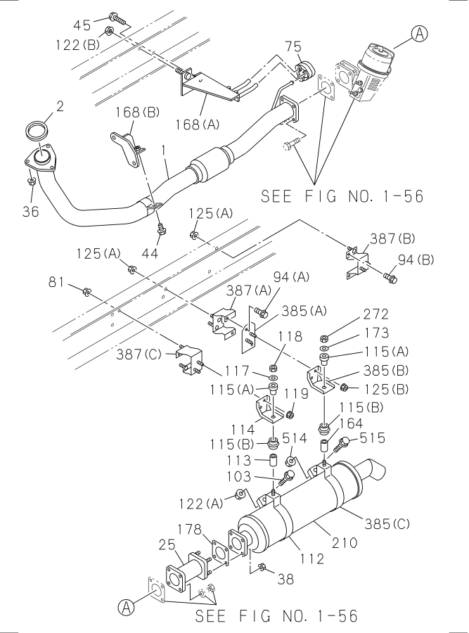 Diagram EXHAUST PIPE AND SILENCER for your 2013 Isuzu NRR DIESEL 4HK1-TCN (RDQ) CREW CAB AND SUPERLONG CHASSIS 