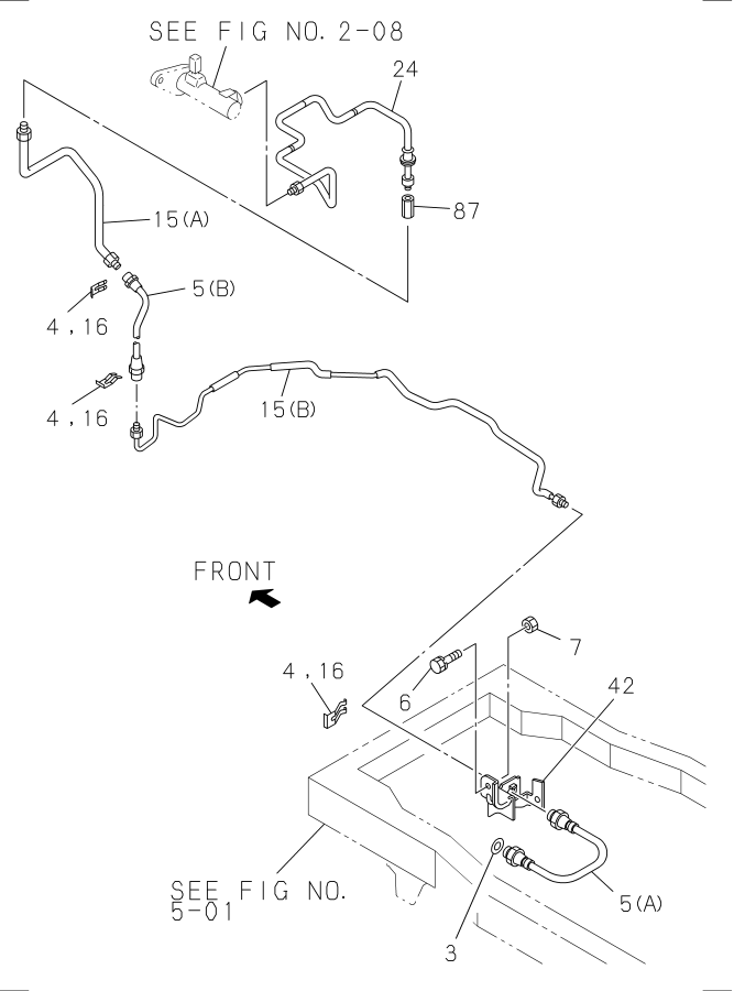 Diagram CLUTCH PIPING for your 2005 Isuzu NRR   