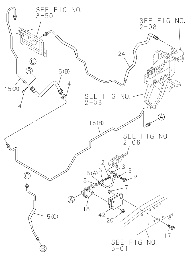 Diagram CLUTCH PIPING for your Isuzu