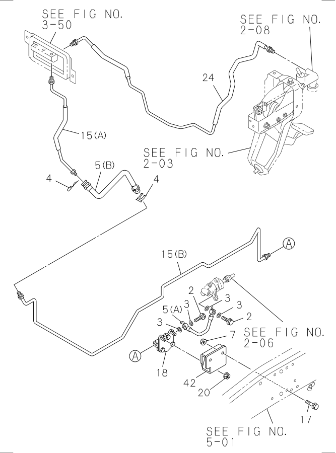 Diagram CLUTCH PIPING for your Isuzu