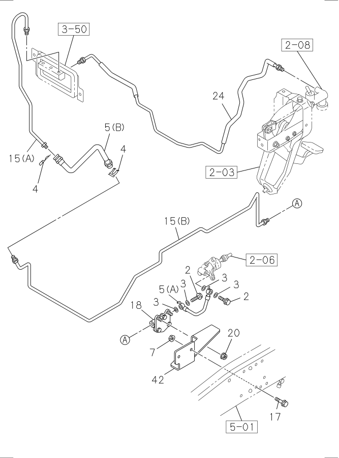 Diagram CLUTCH PIPING for your Isuzu