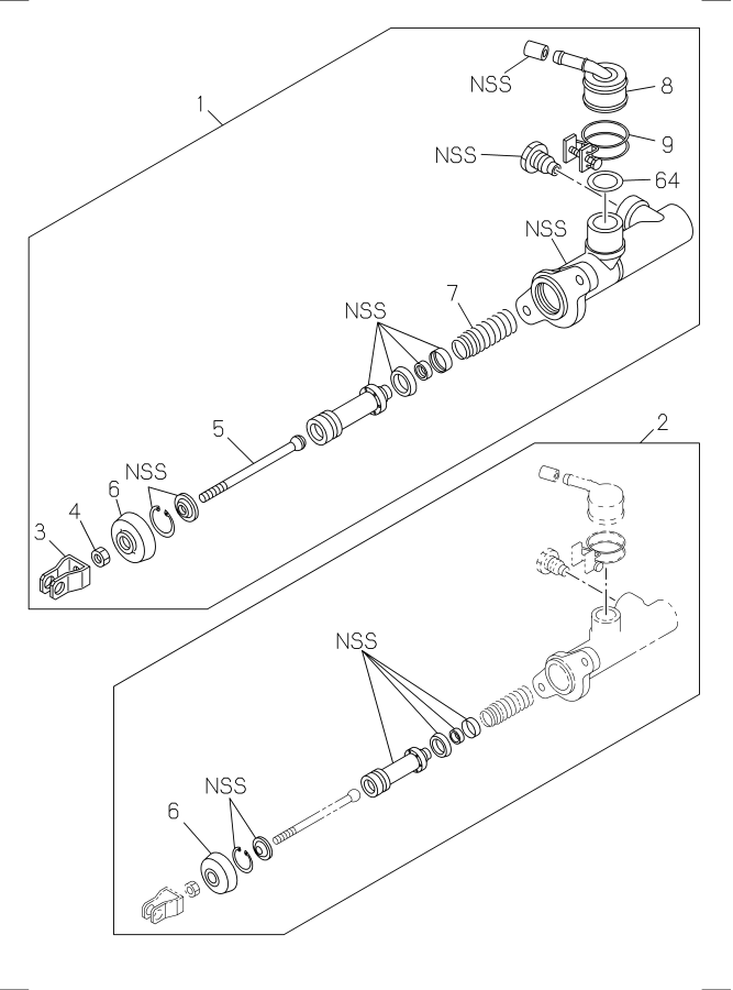 Diagram CLUTCH MASTER CYLINDER for your Isuzu