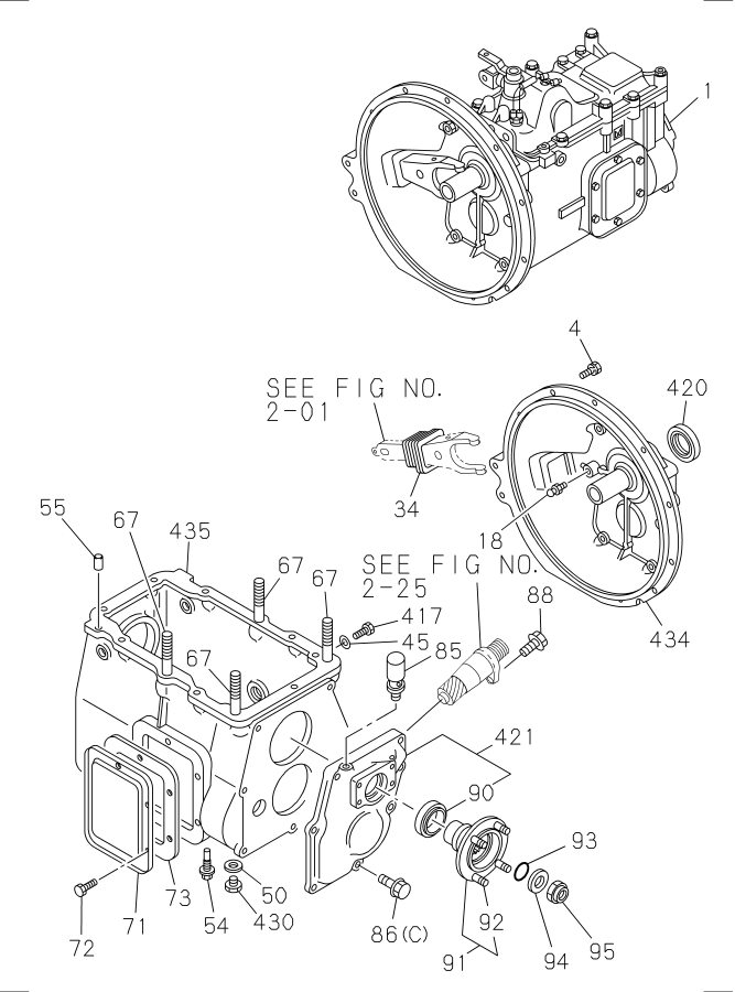 Diagram MANUAL TRANSMISSION ASM AND CASE for your 2017 Isuzu FTR   