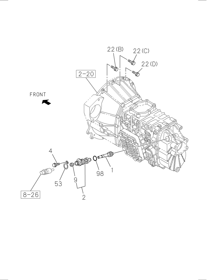 Diagram SPEEDOMETER DRIVEN GEAR for your 2021 Isuzu NPR-XD  SINGLE CAB 