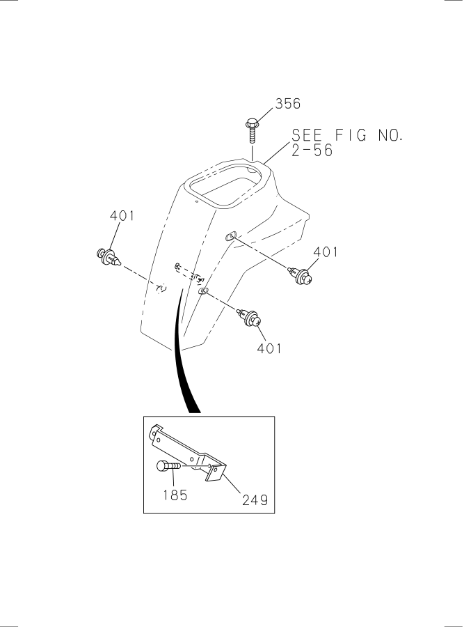 Diagram MANUAL TRANSMISSION SHIFT CONTROL LEVER for your 1995 Isuzu