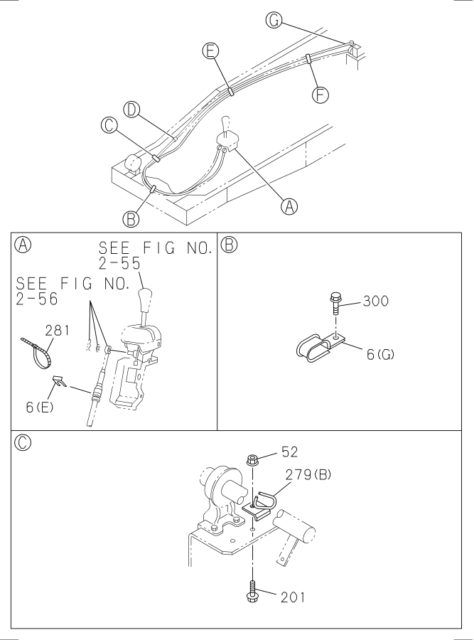 Diagram MANUAL TRANSMISSION CONT LINK AND CABLE for your Isuzu