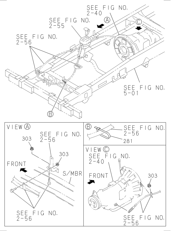 Diagram MANUAL TRANSMISSION CONT LINK AND CABLE for your Isuzu