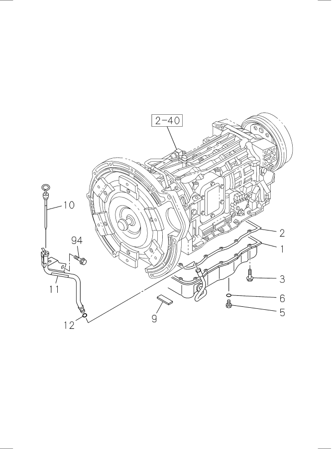 Diagram AUTO TRANS OIL PAN AND OIL CONTROL for your Isuzu