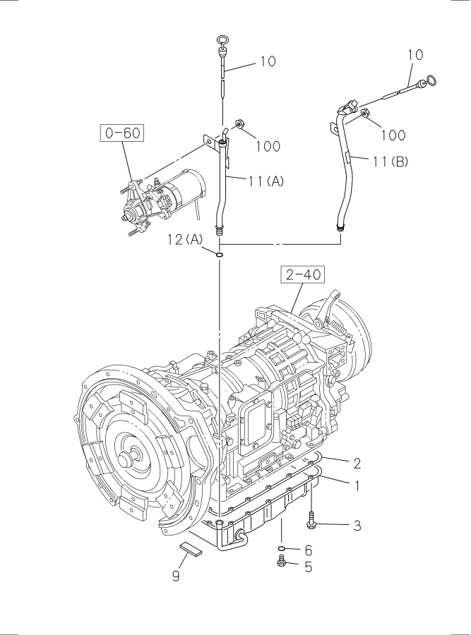 Diagram AUTO TRANS OIL PAN AND OIL CONTROL for your 2019 Isuzu NPR-HD   