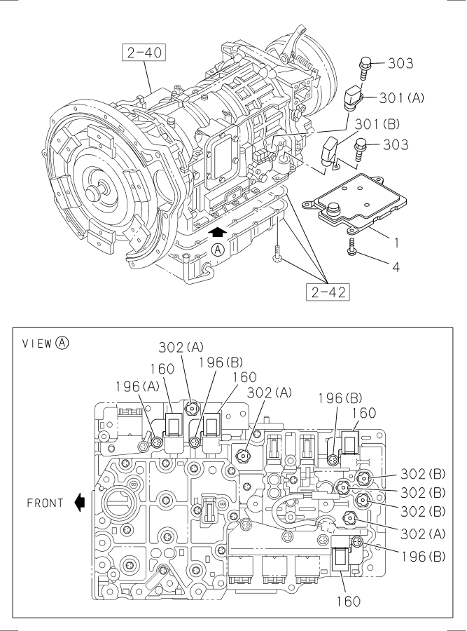 Diagram AUTO TRANS CONTROL VALVE; LOWER BODY for your 2015 Isuzu NQR   