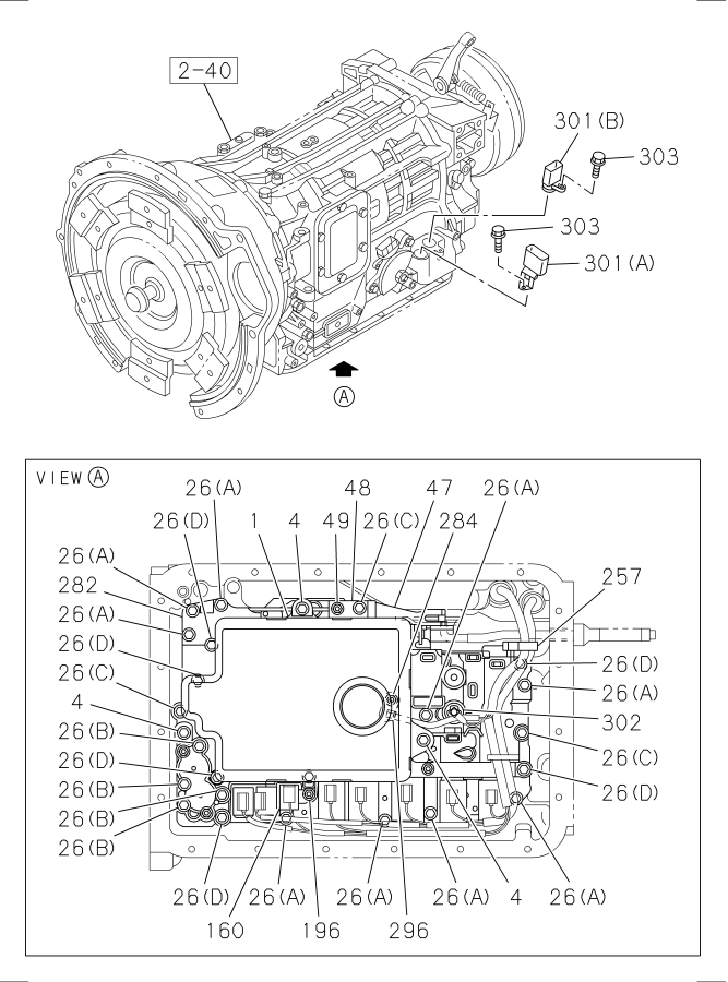 Diagram AUTO TRANS CONTROL VALVE; LOWER BODY for your Isuzu NPR-XD  