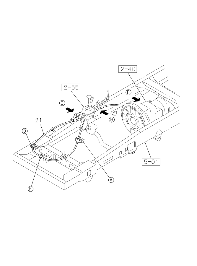 Diagram AUTO TRANS CONTROL LINK for your Isuzu