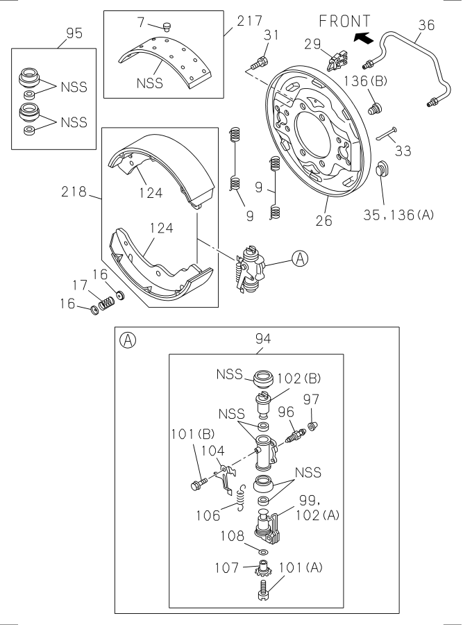 Diagram REAR WHEEL BRAKE for your 2014 Isuzu NPR GAS V8 (L96) CREW CAB 