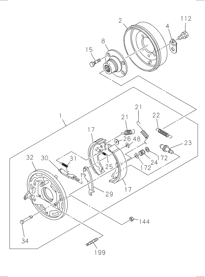 Diagram PARKING BRAKE for your 2002 Isuzu NQR DOUBLE CAB AND LONG CHASSIS DIESEL 4HE1 (RLY) 