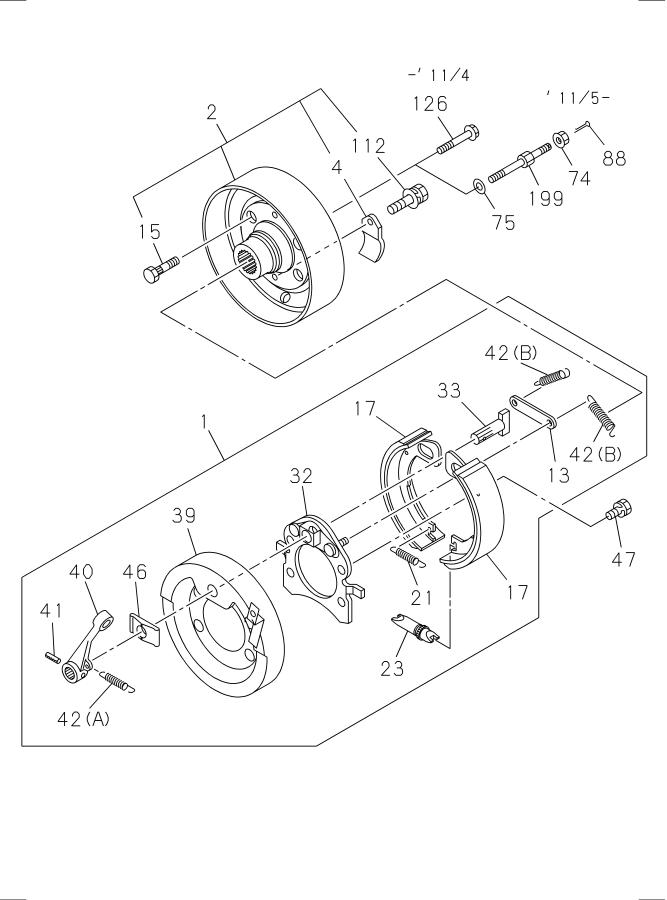 Diagram PARKING BRAKE for your Isuzu