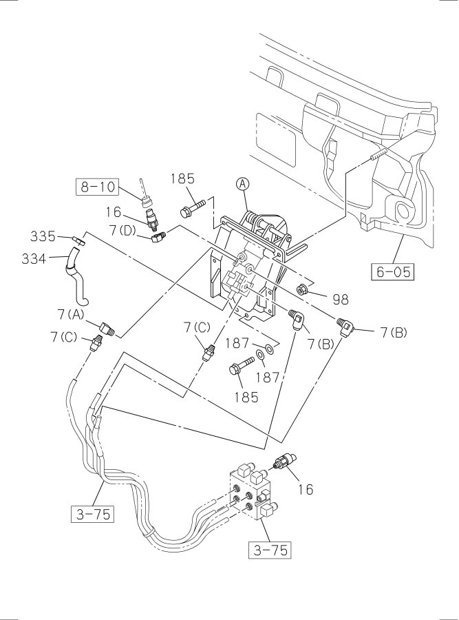 Diagram BRAKE PEDAL AND CONTROL for your Isuzu