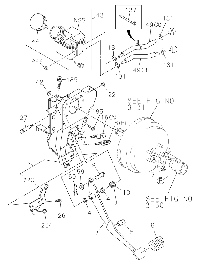 Diagram BRAKE PEDAL AND CONTROL for your 2010 Isuzu NQR   