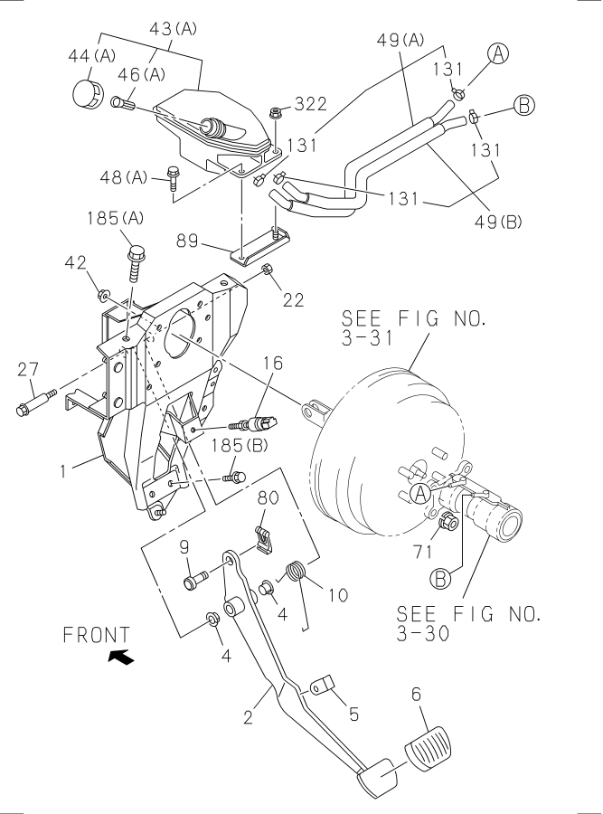 Diagram BRAKE PEDAL AND CONTROL for your 2017 Isuzu FTR   