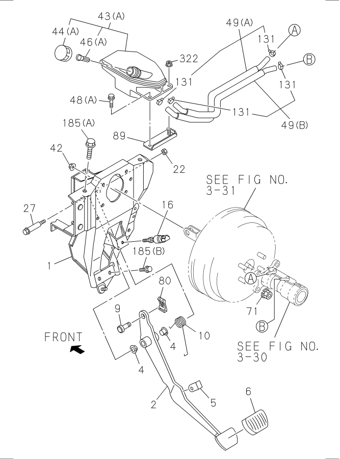 Diagram BRAKE PEDAL AND CONTROL for your 2018 Isuzu FTR   