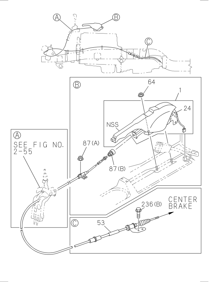 Diagram PARKING BRAKE CONTROL for your Isuzu NQR  