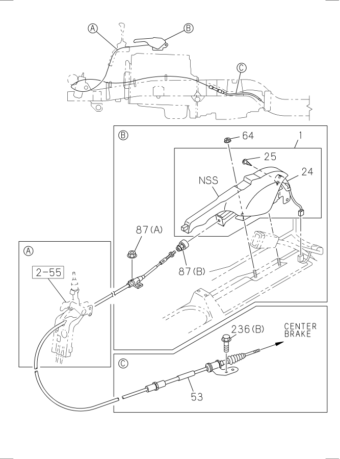 Diagram PARKING BRAKE CONTROL for your 2013 Isuzu