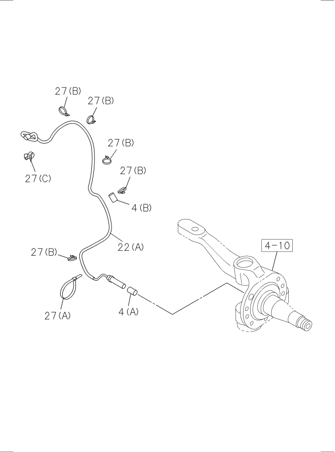 Diagram ANTILOCK BRAKE SYSTEM(A.B.S.) for your Isuzu