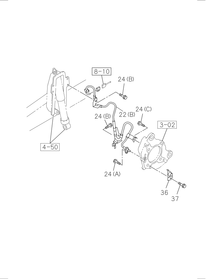 Diagram ANTILOCK BRAKE SYSTEM(A.B.S.) for your 2023 Isuzu NPR-HD   