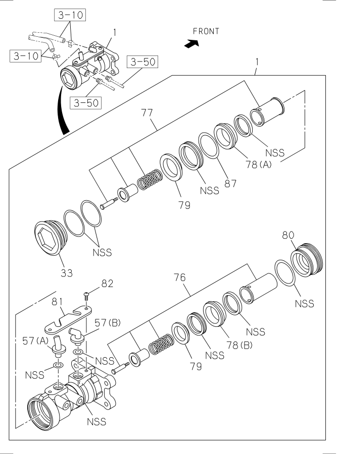 Diagram BRAKE MASTER CYLINDER for your Isuzu