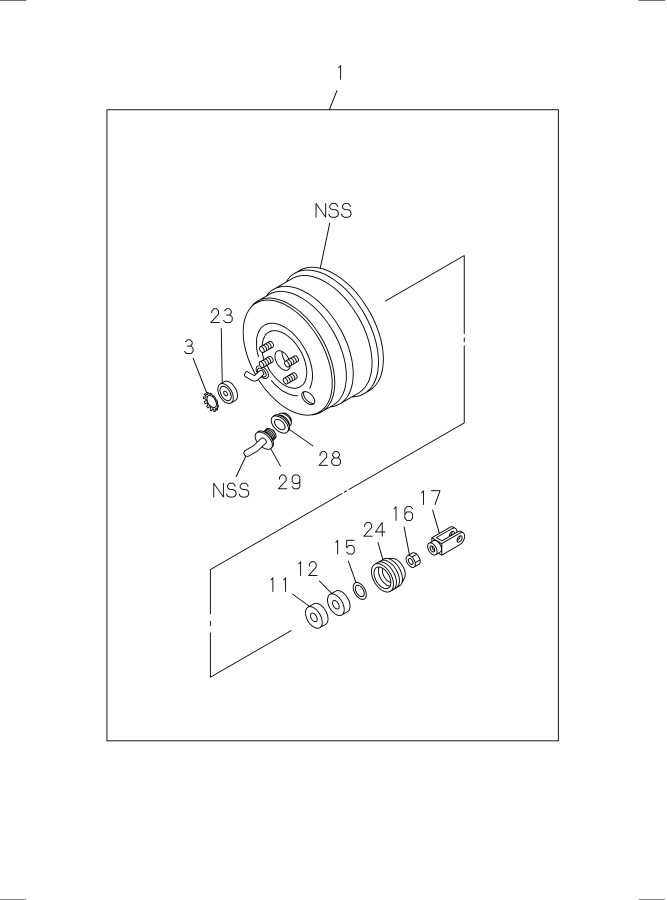 Diagram BRAKE MASTER VAC AND BRAKE BOOSTER for your 2006 Isuzu NRR   